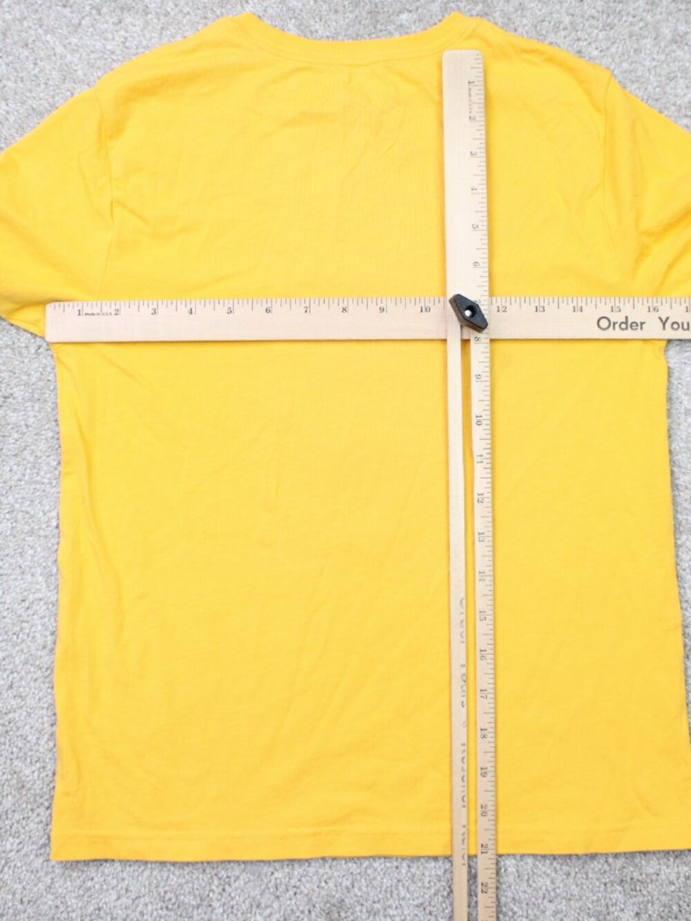 Polo Ralph Lauren Shirt Youth Medium (10-12) Yellow Bear Graphic Short Sleeve - Picture 7 of 10
